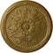 Ekena Millwork Luton Ceiling Medallion (Fits Canopies up to 3 1/2"), Hand-Painted Gold, 21"OD x 2"P CM21LUGLS - alternate 1